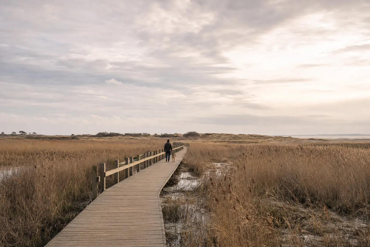 Boardwalk over the Walberswick marshes