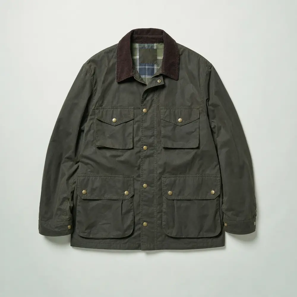 The Waxed Field Jacket in loden